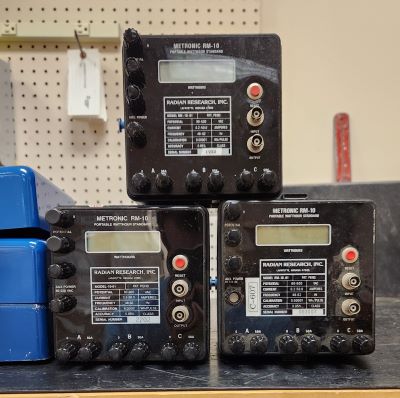 Three (3) Radian RM-10-01 Metronic Watthour Standards